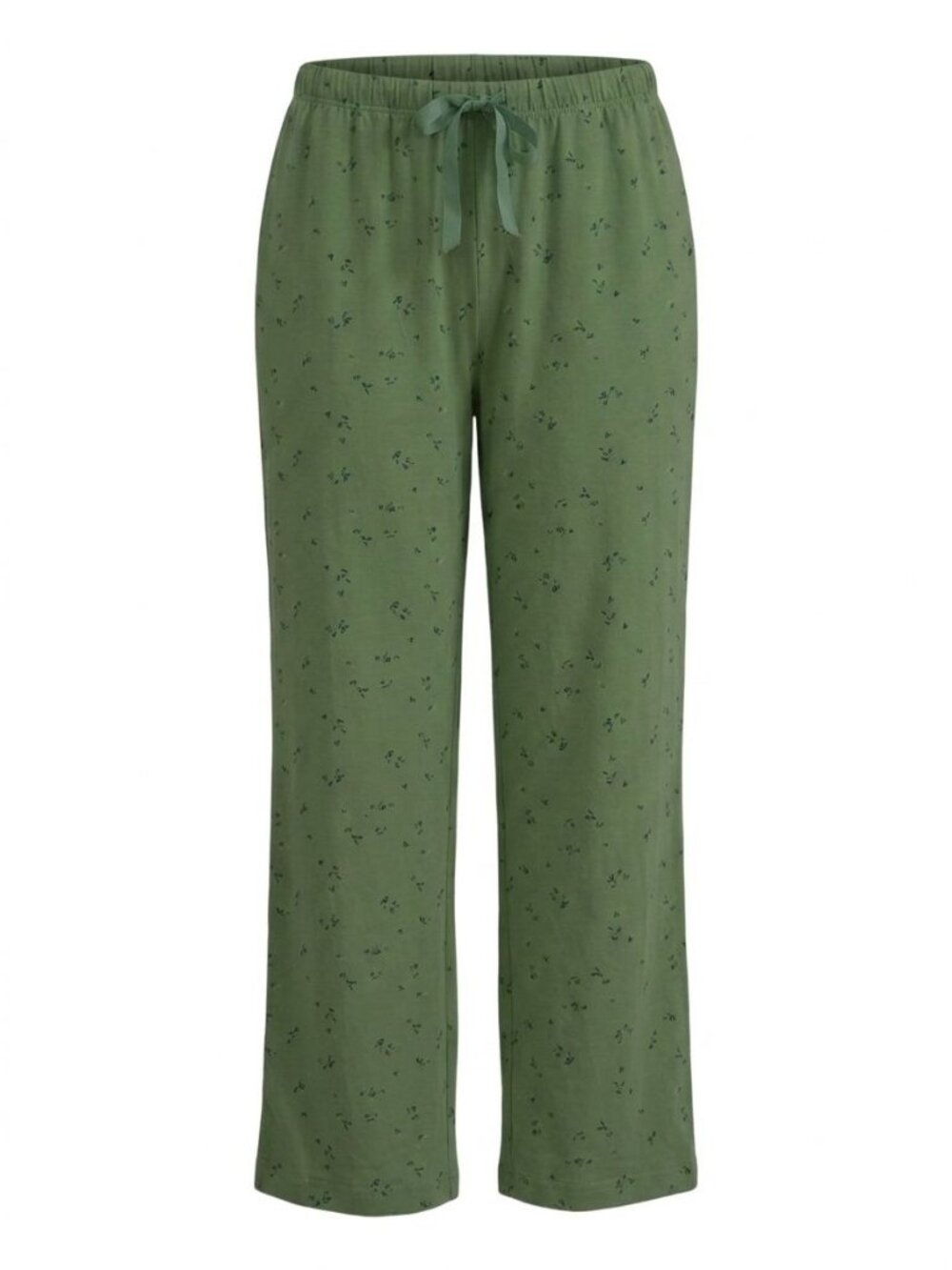 Charter Club Pull On Lounge Sleep Pants Sz S Green Floral Drawstring Pajamas